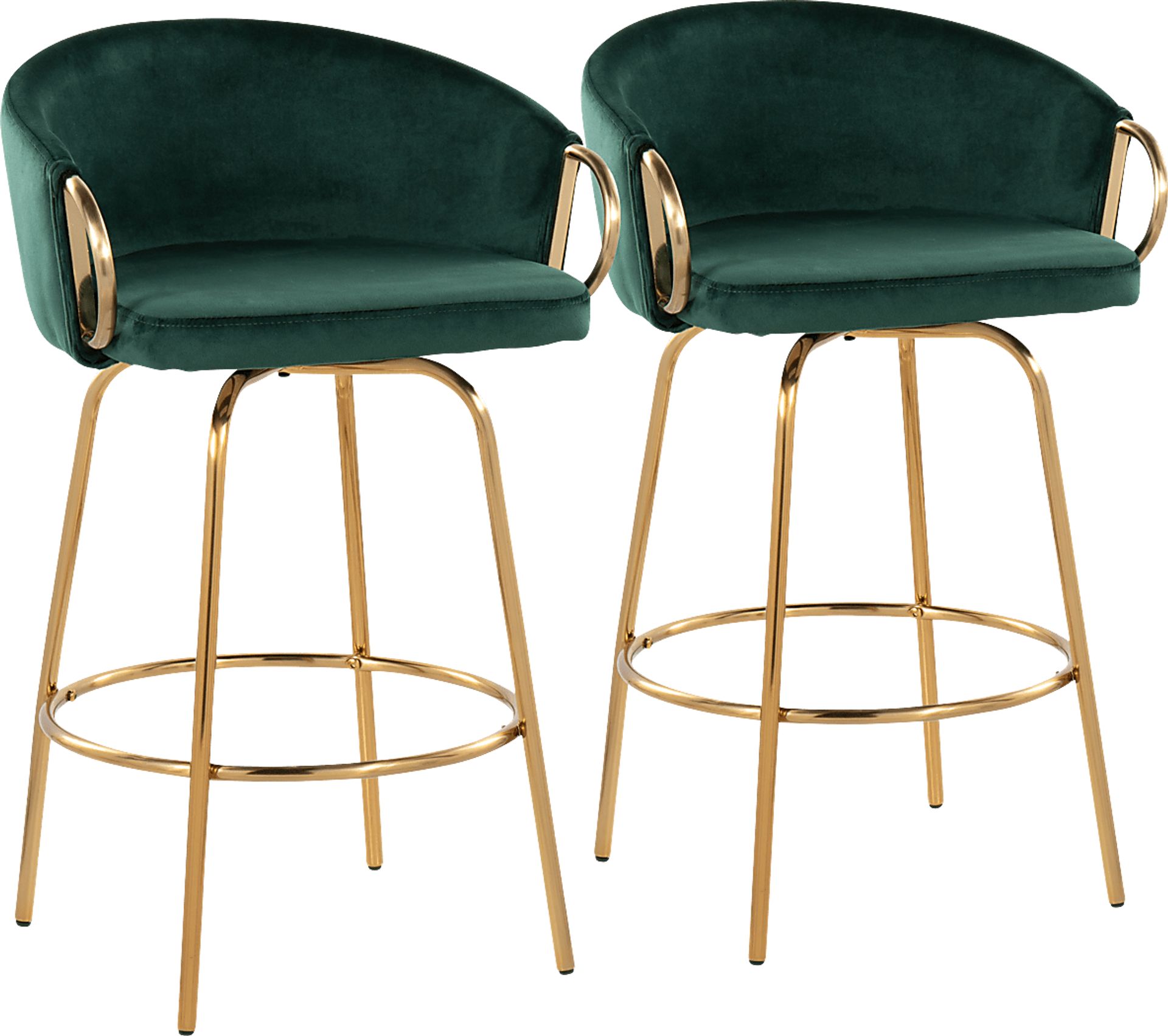 Amarante Green Counter Stool Set of 2 - Image 1