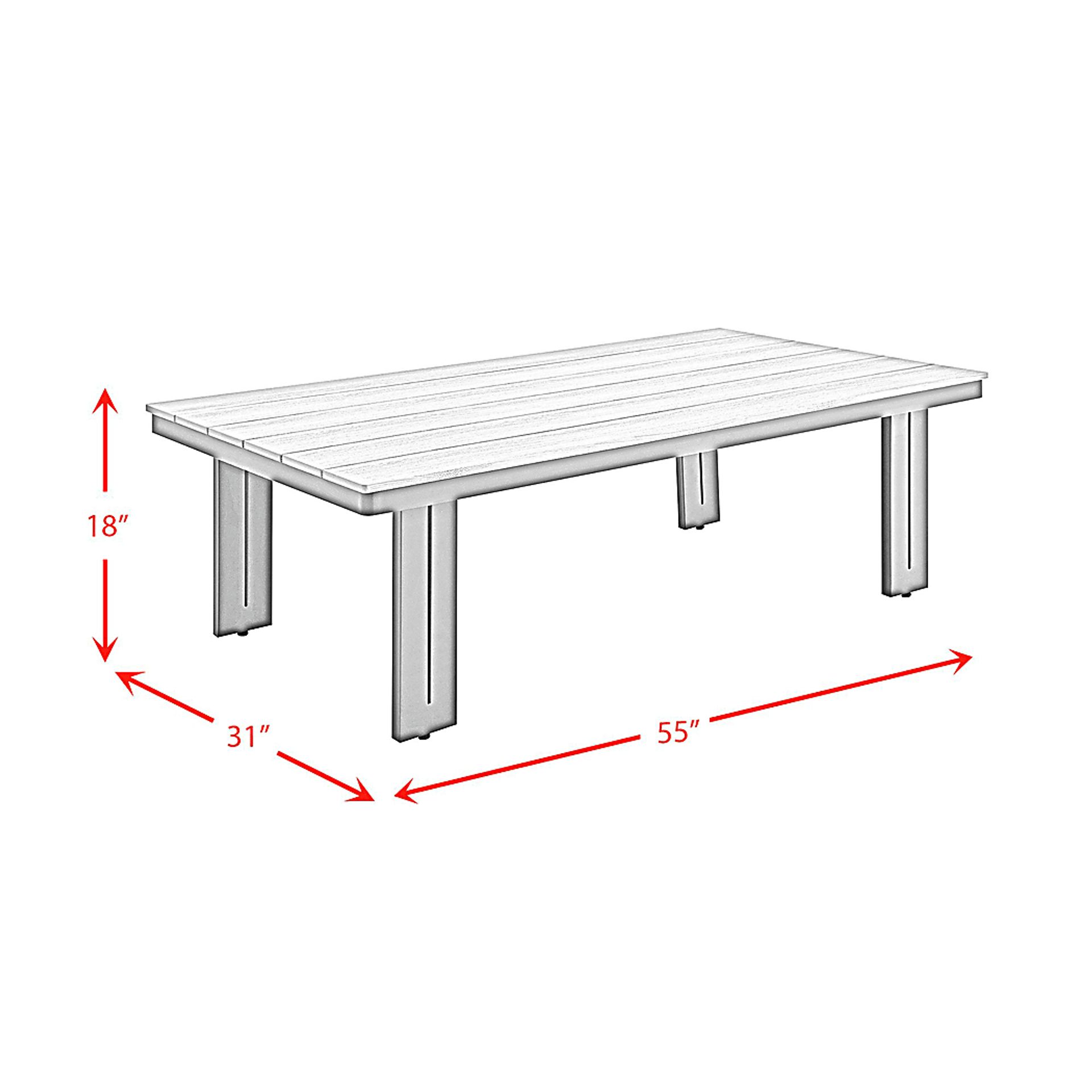 Outdoor Amare Tan Cocktail Table - Image 8