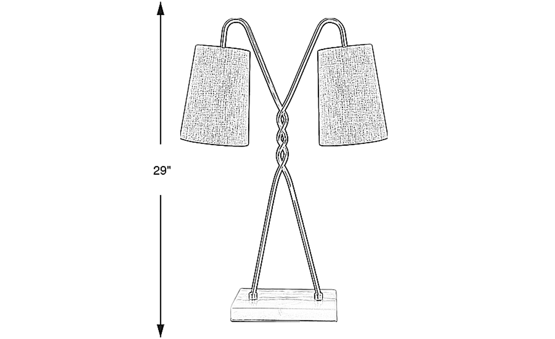 Amaretto Isle Brass Lamp