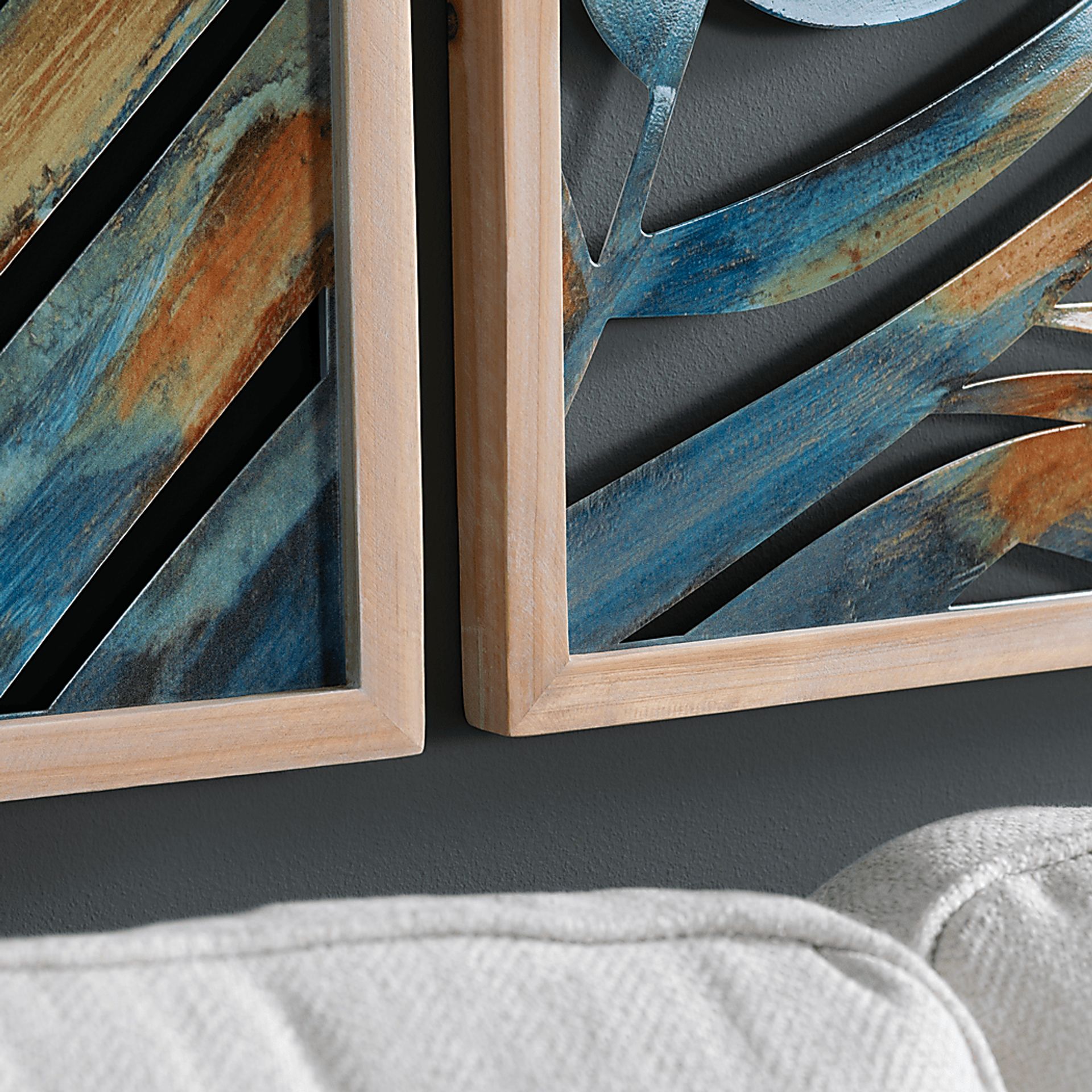 Amarillow Blue Artwork, Set of 3 - Image 2