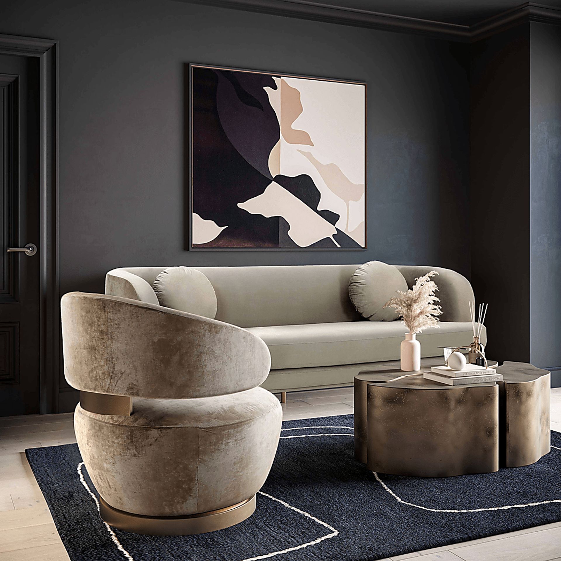 Amarjay Champagne Accent Chair - Image 5