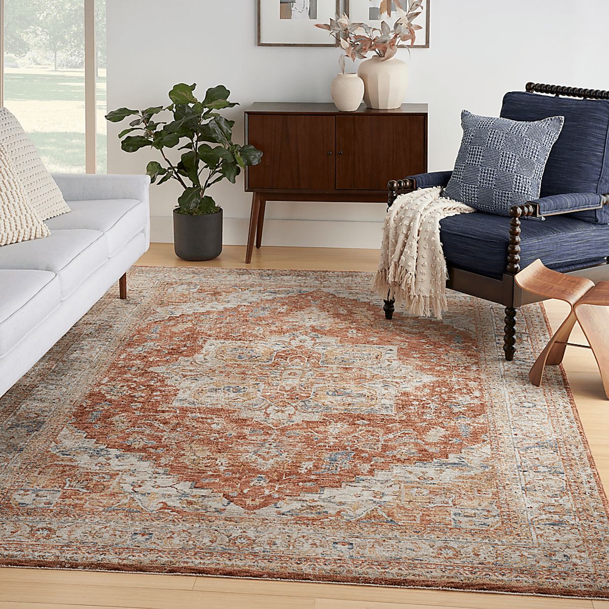 Rug Boutique Amaru Red Polypropylene Fabric | Rooms to Go