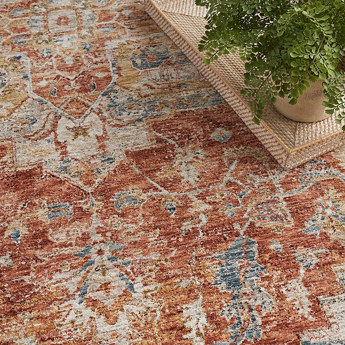 Rug Boutique Amaru Red Polypropylene Fabric | Rooms to Go