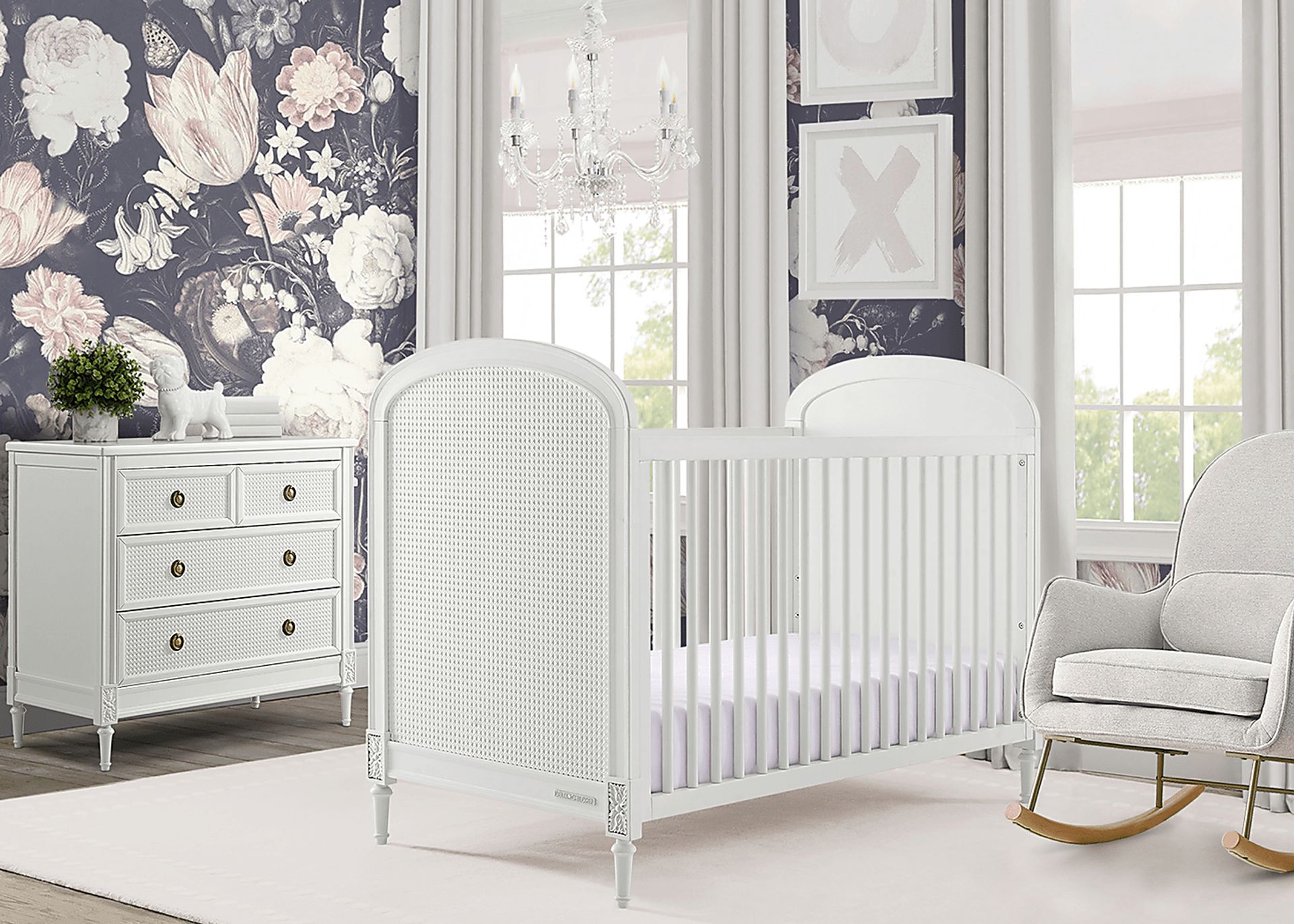 Kids Amaury White Convertible Crib - Image 2