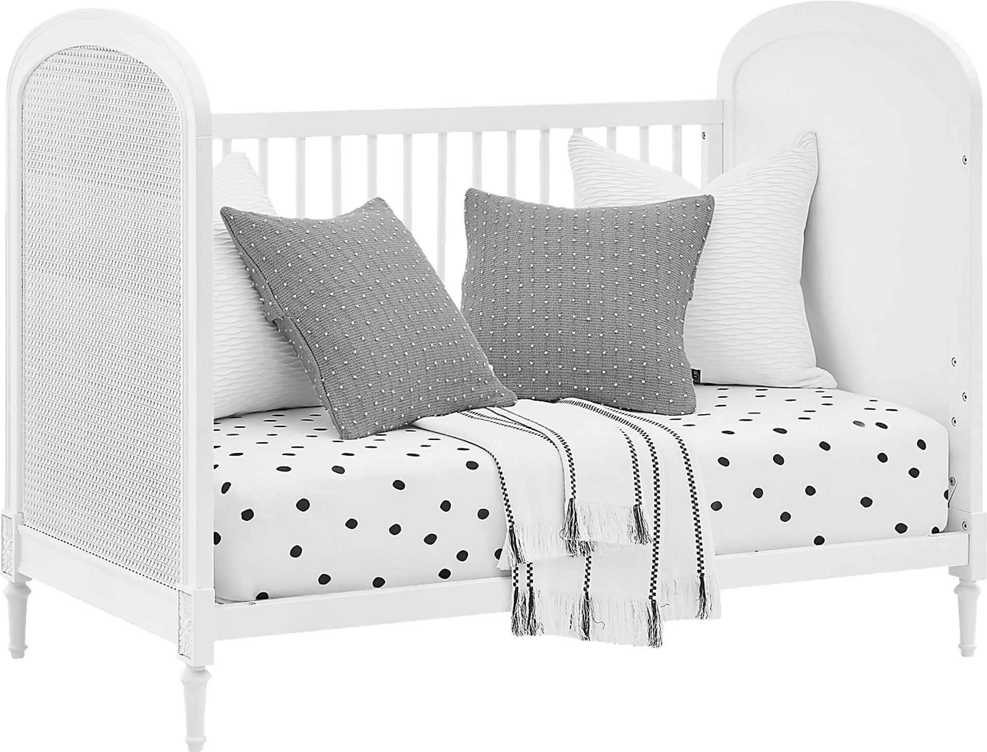 Kids Amaury White Convertible Crib - Image 6