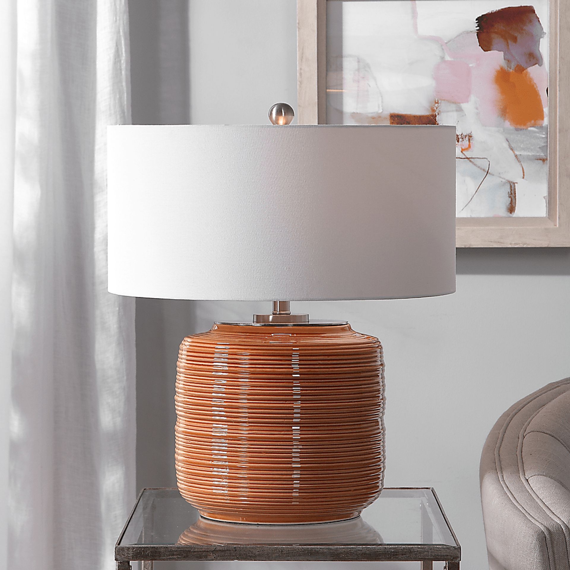 Amaya Street Orange Lamp - Image 2