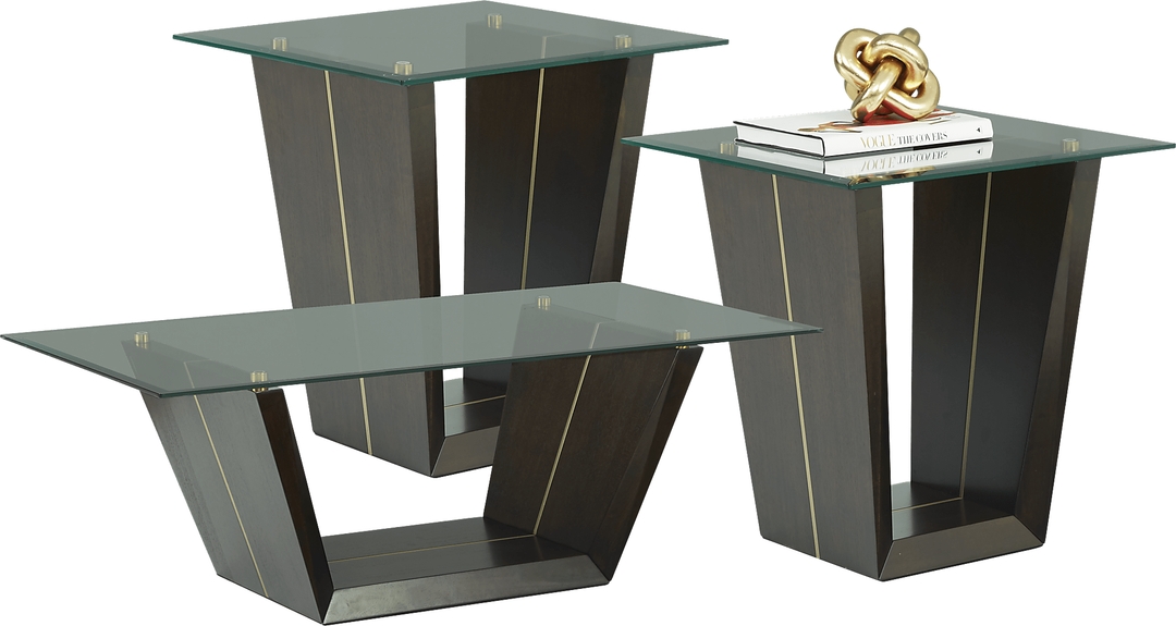 Ambassador Place Espresso 3 Pc Table Set