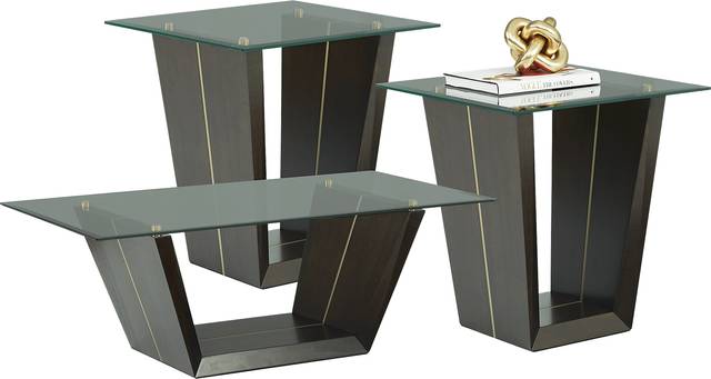 Ambassador Place Espresso 3 Pc Table Set - Thumbnail - Image 1
