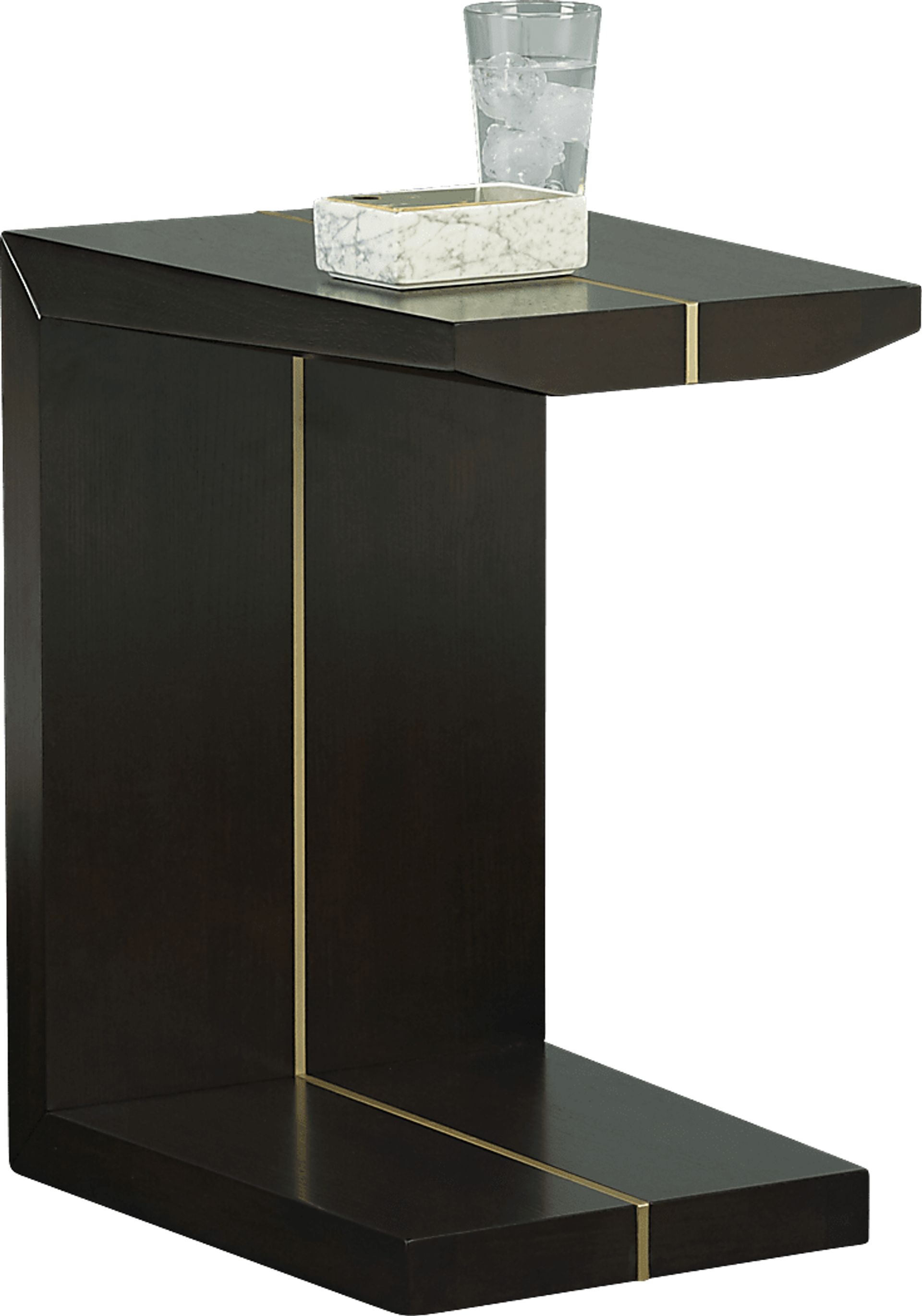 Ambassador Place Espresso Chairside Table - Image 2