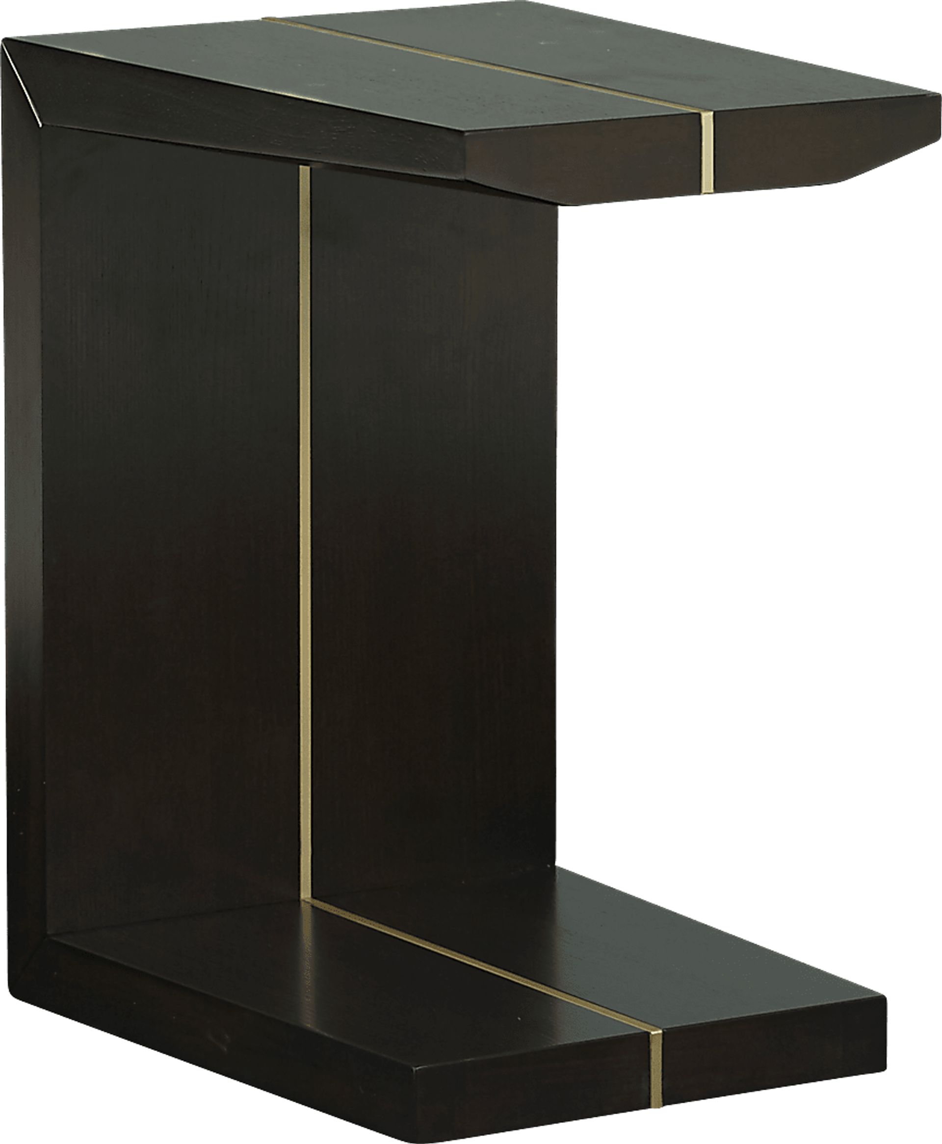 Ambassador Place Espresso Chairside Table - Image 1