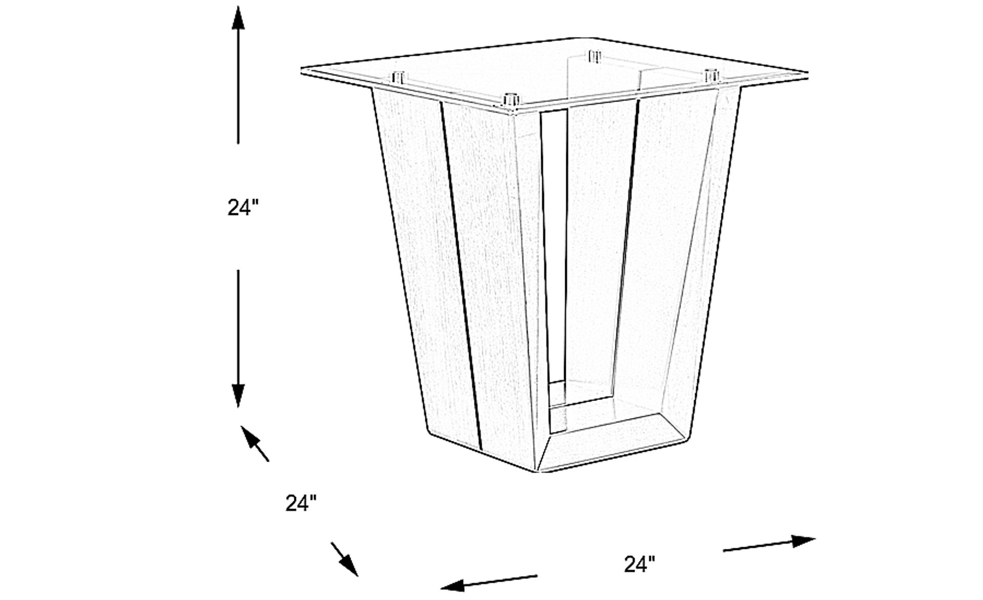 Dimension Image. Please refer to the Dimension Tab on this page for dimension details.
