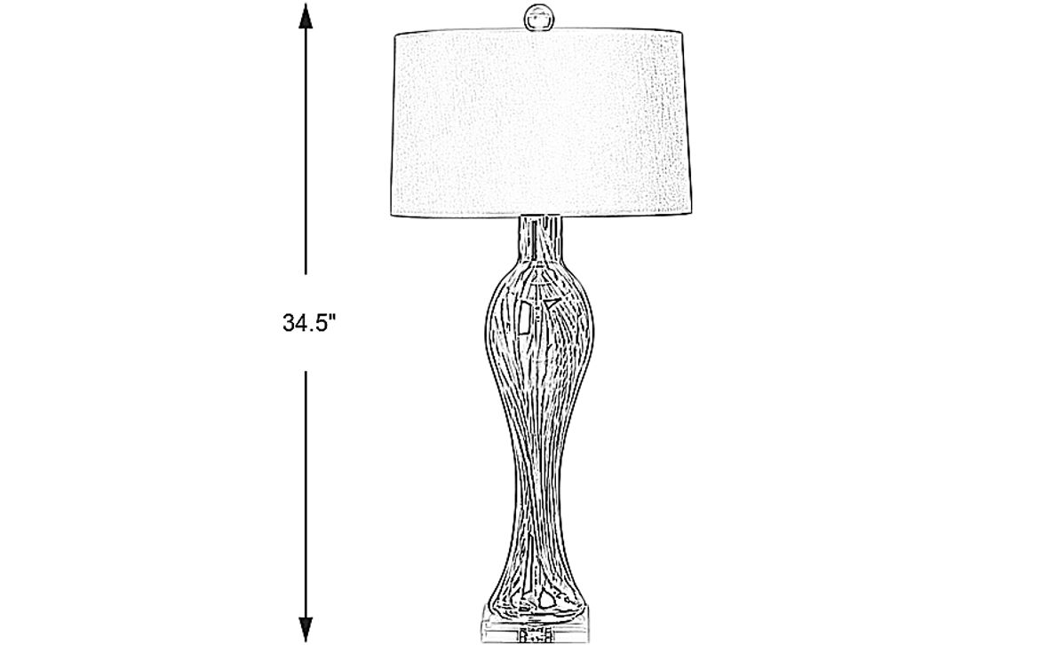 Amber Drop Lamp