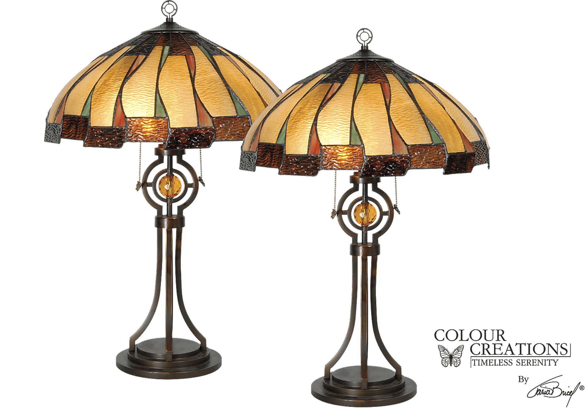 Amber Lane Set of 2 Lamps - Image 1