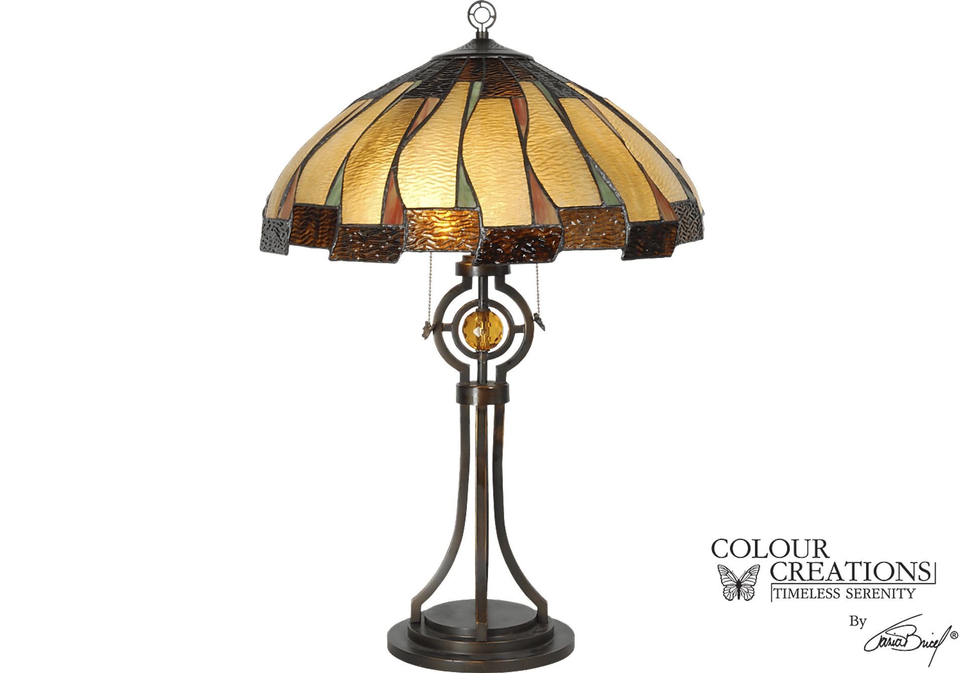 Amber Lane Tiffany Style Lamp - Image 1