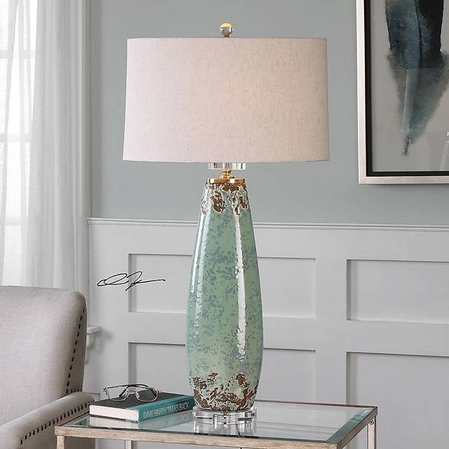 Amberbrook Green Lamp - Thumbnail - Image 2