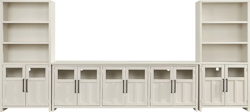 Amberfield White 3 Pc Wall Unit with 97 in. Console