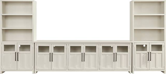 Amberfield White 3 Pc Wall Unit with 97 in. Console - Thumbnail - Image 1
