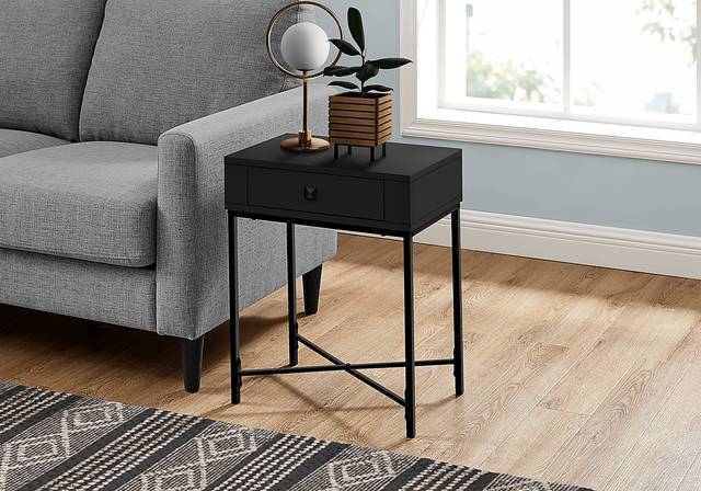 Amberglade Black Accent Table - Thumbnail - Image 2