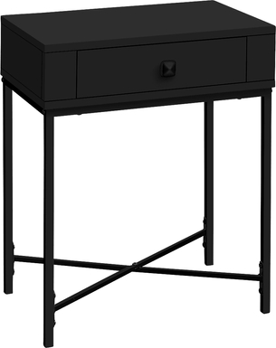 Amberglade Black Accent Table