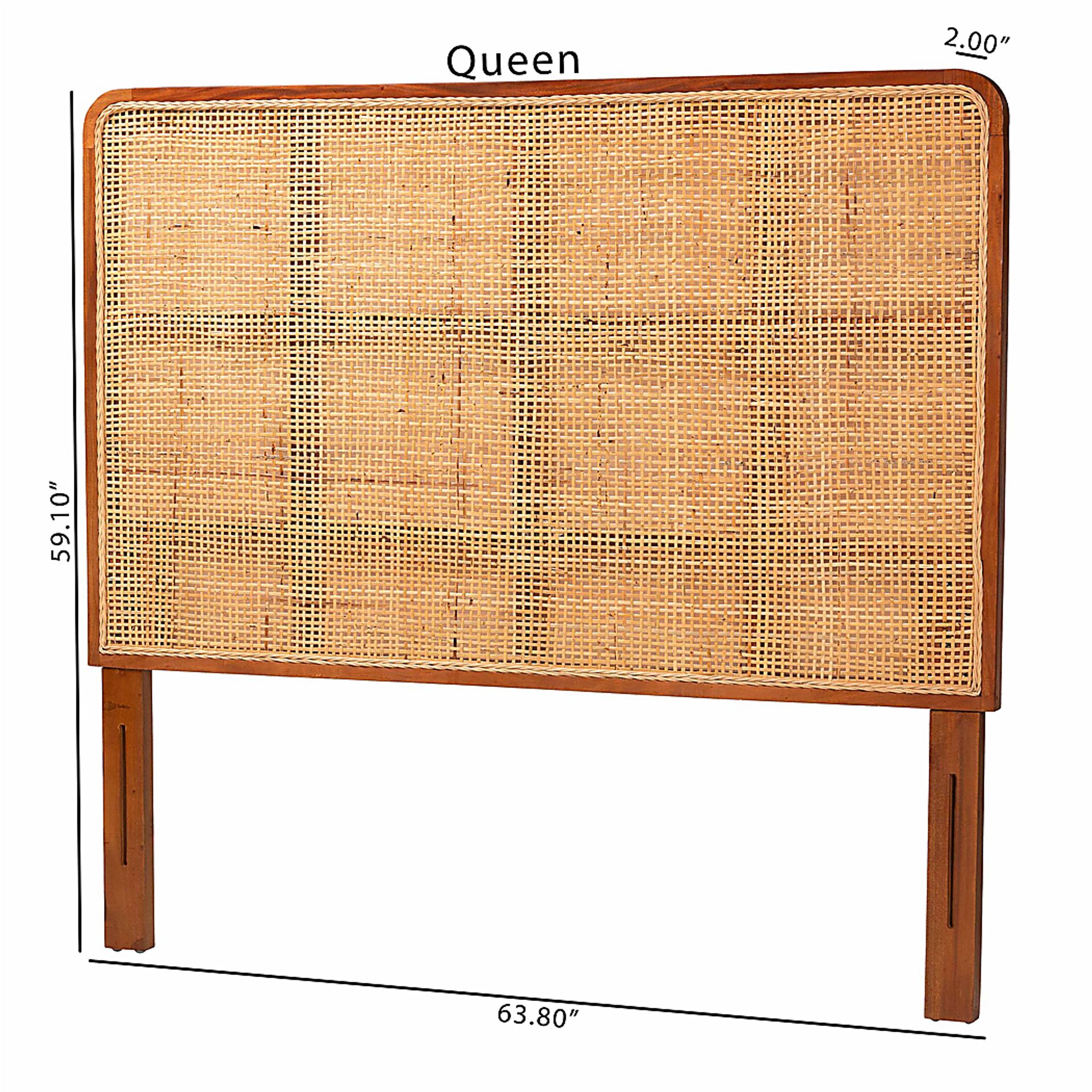 Amberjacky Brown Queen Headboard - Image 5