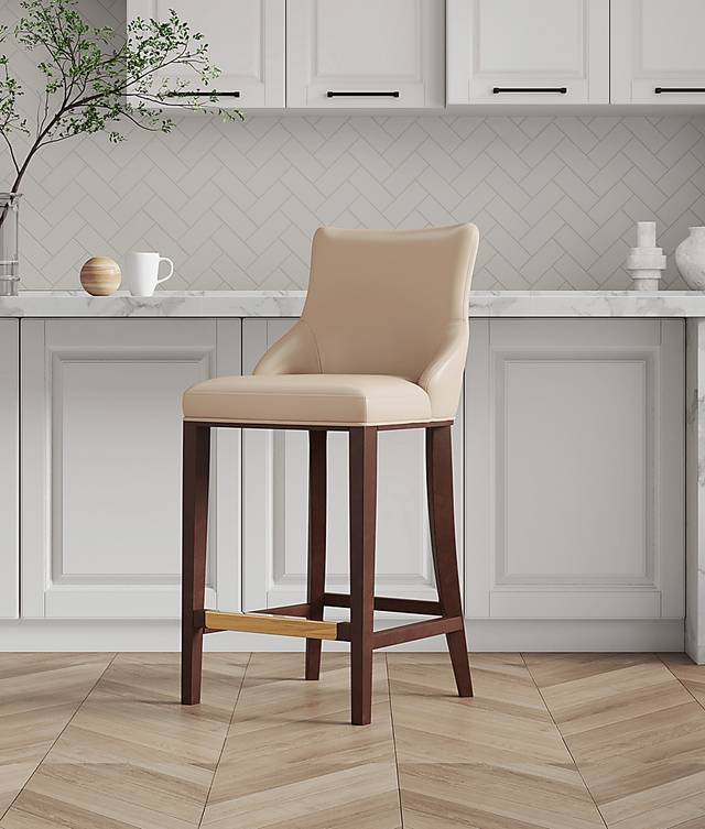 Amberleey Tan Barstool - Thumbnail - Image 2