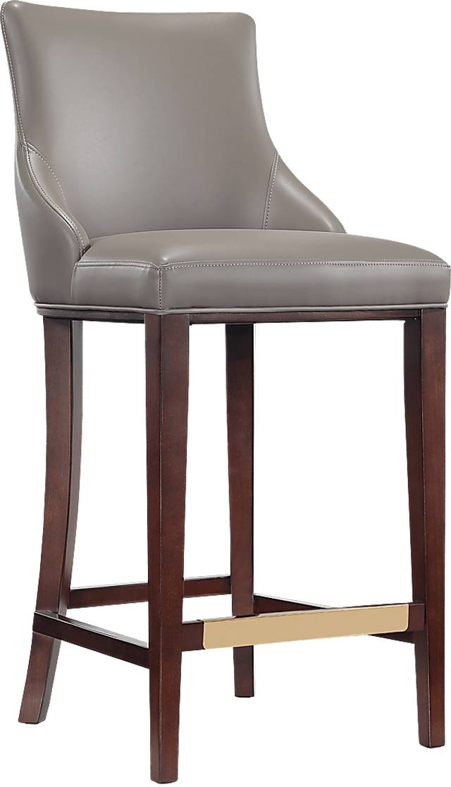 Amberleey Taupe Barstool - Thumbnail - Image 1