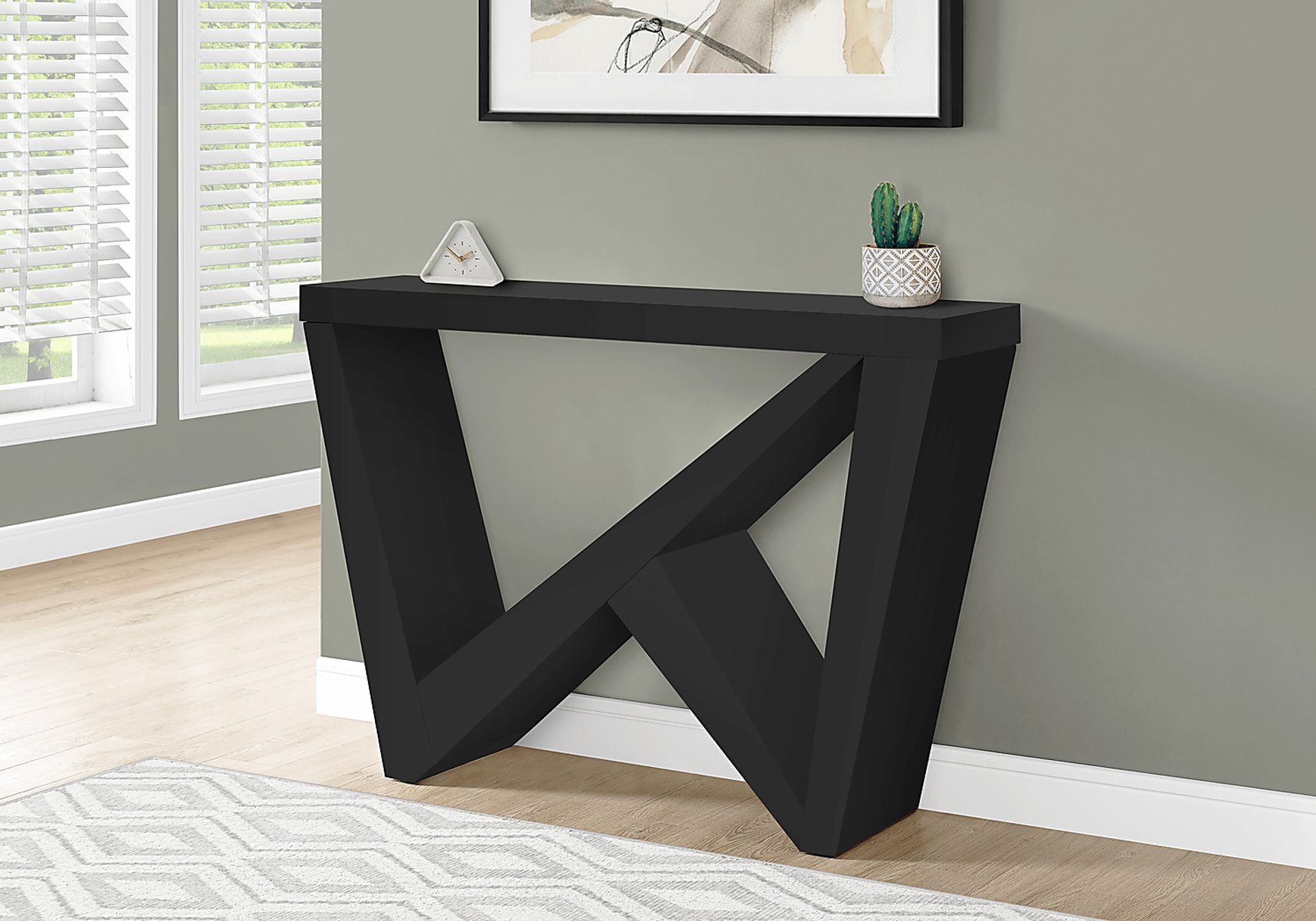 Ambermist Black Console Table - Image 8