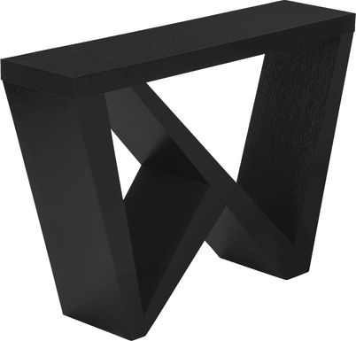 Ambermist Black Console Table