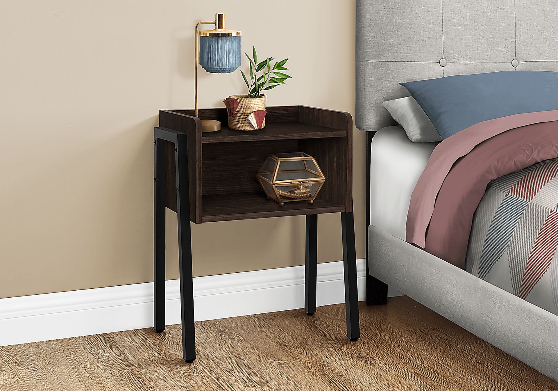 Amberstone Espresso End Table - Image 6