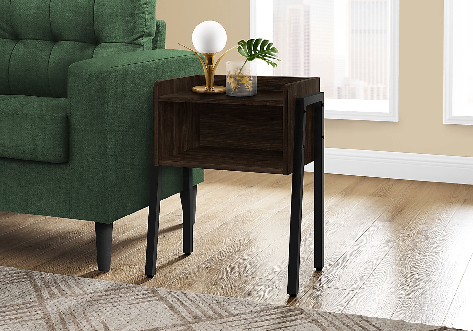 Amberstone Espresso End Table - Image 3