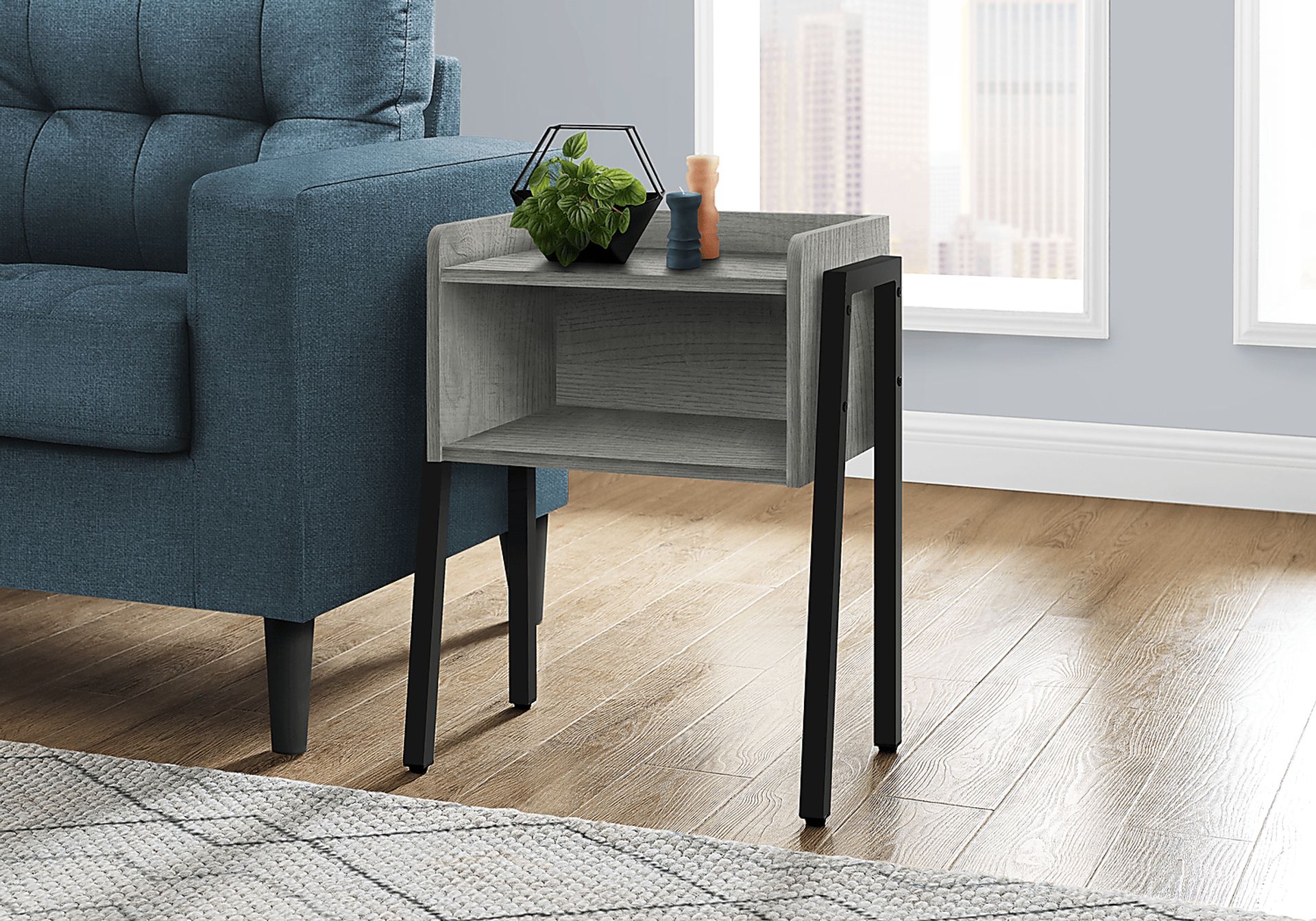 Amberstone Gray End Table - Image 2