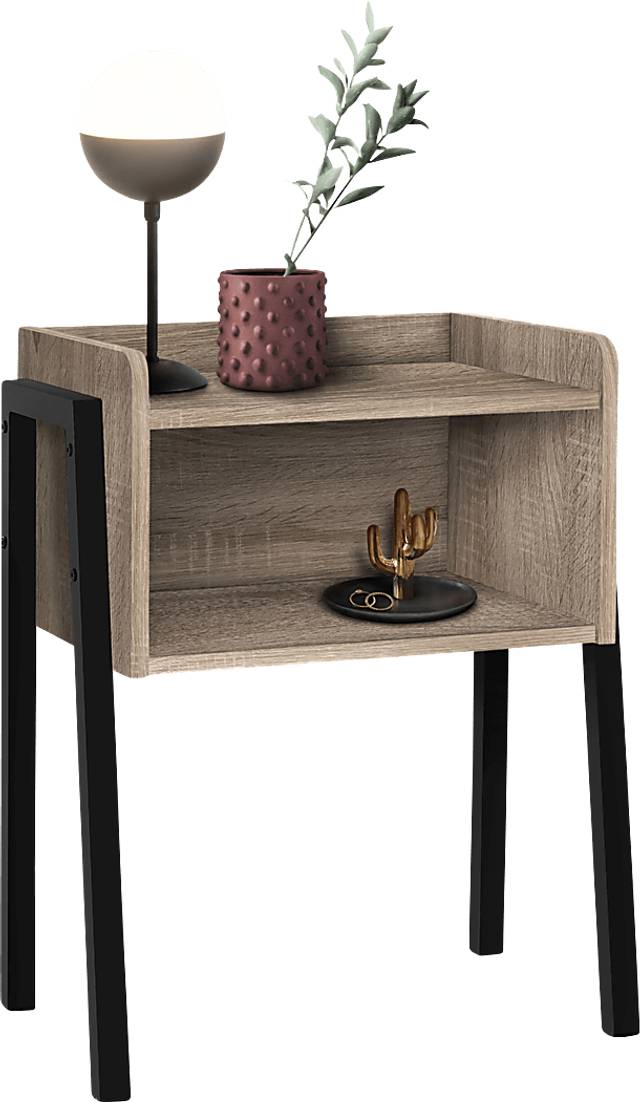 Amberstone Taupe End Table - Thumbnail - Image 1