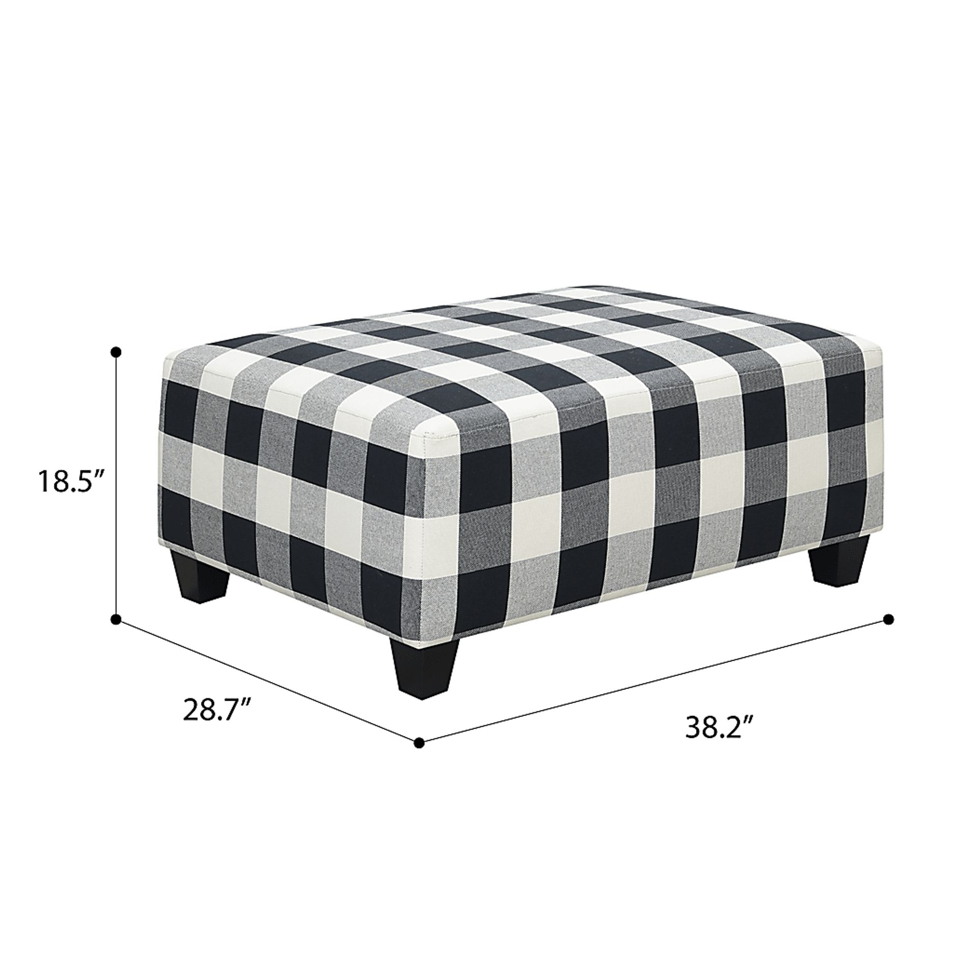 Amberview Black Ottoman - Image 5