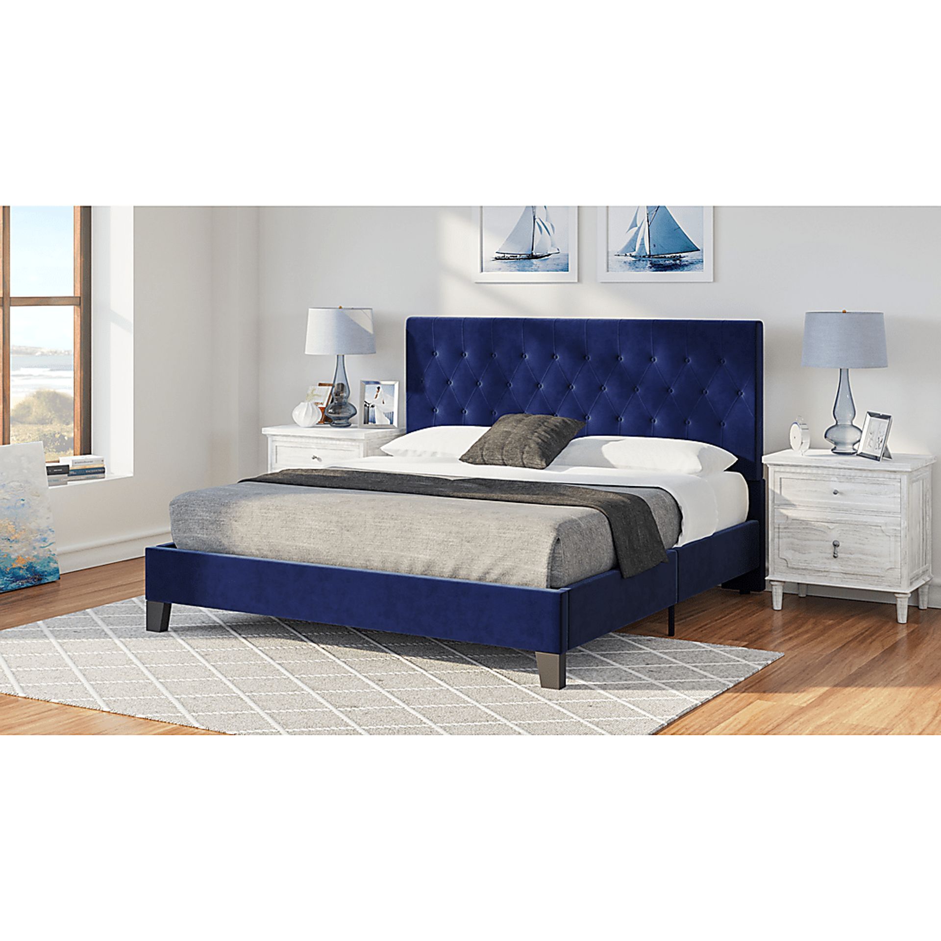 Ambiwood Blue Full Bed - Image 5