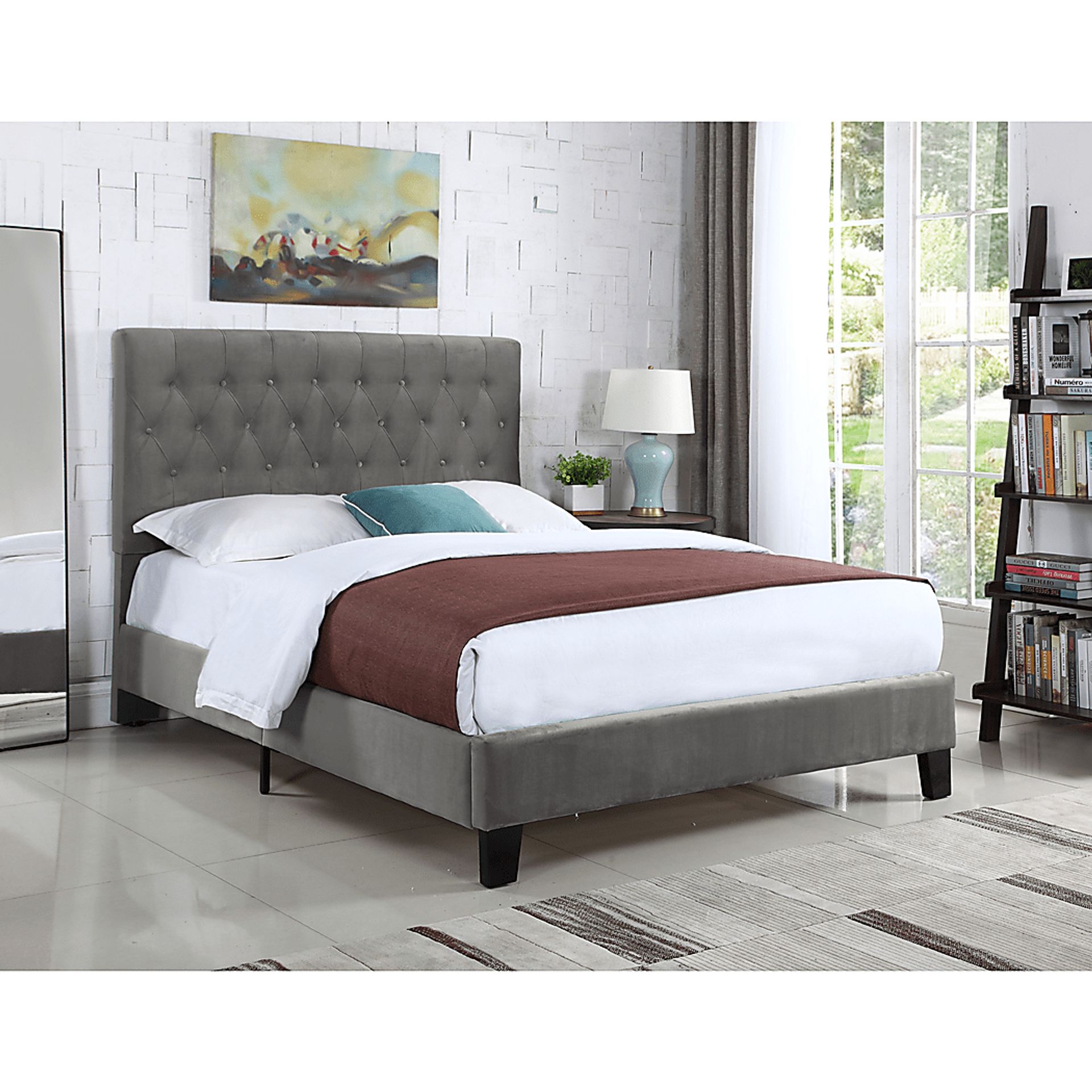 Ambiwood Dark Gray Full Bed - Image 5