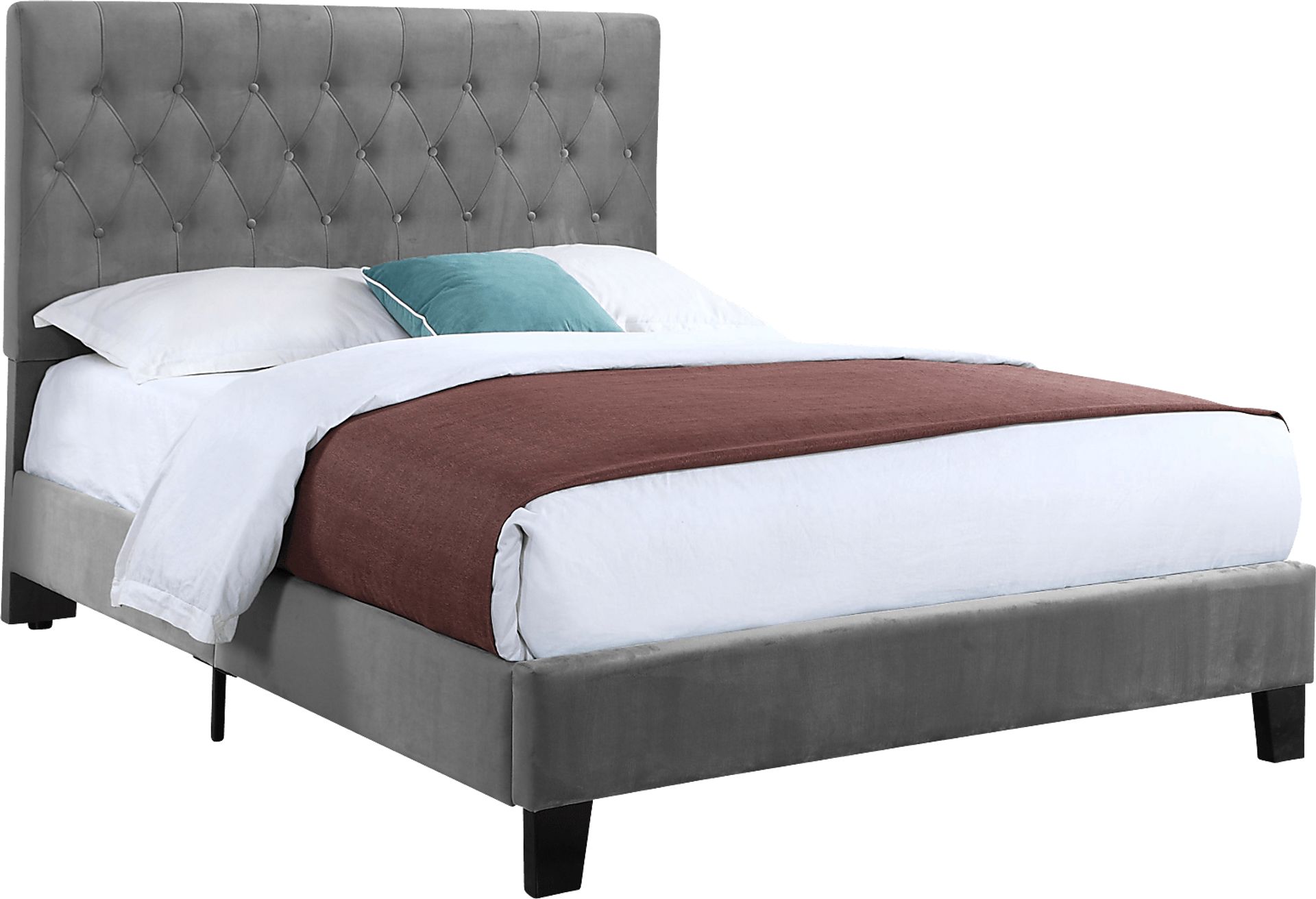 Ambiwood Dark Gray Full Bed - Image 1