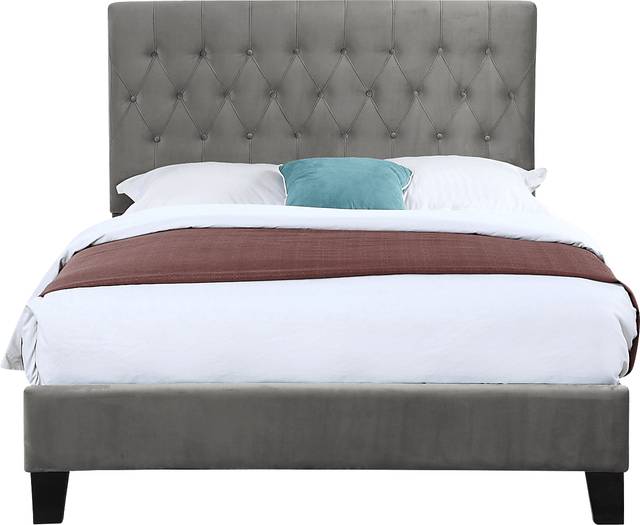 Ambiwood Dark Gray Queen Bed - Thumbnail - Image 2