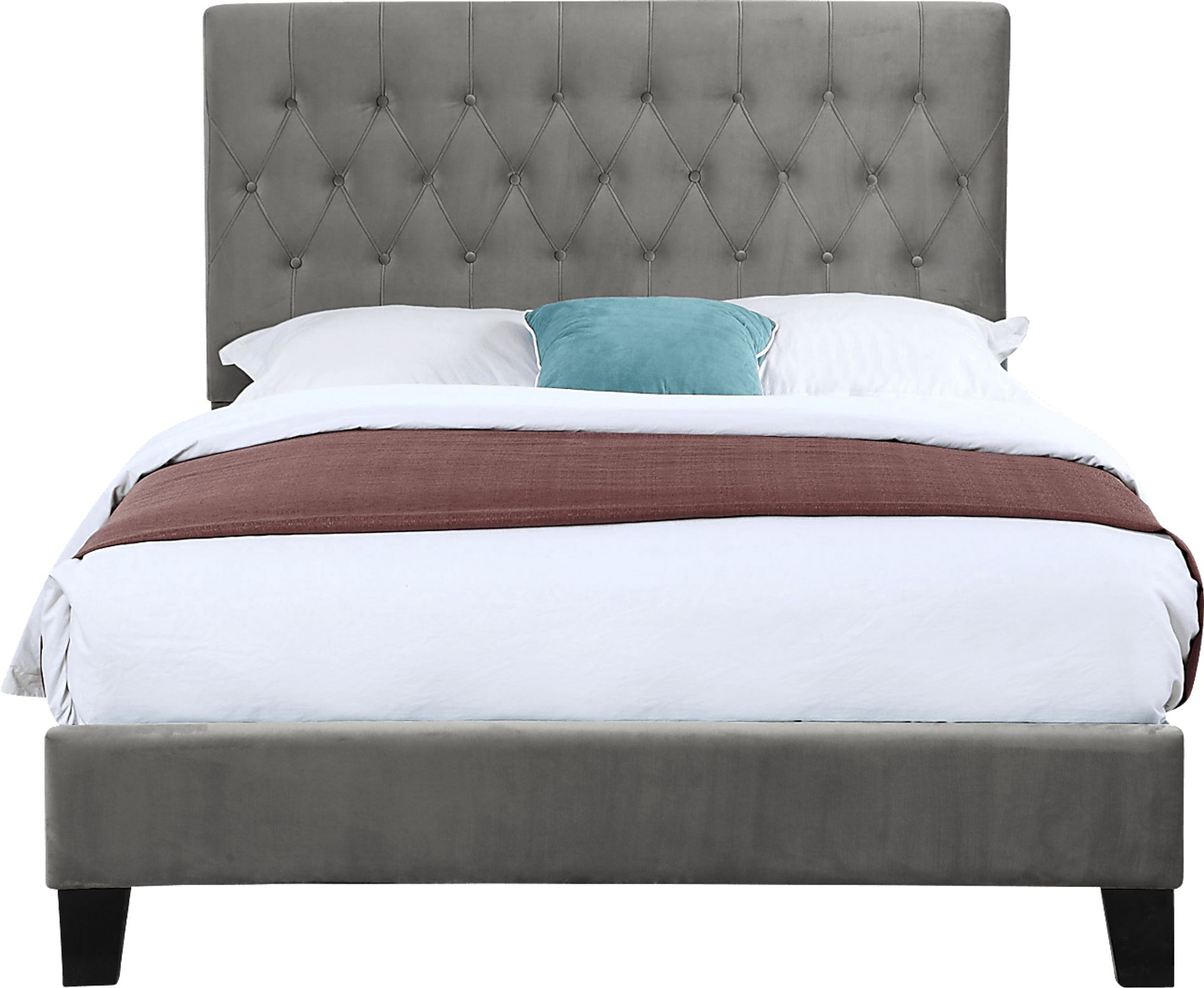 Ambiwood Dark Gray Queen Bed - Image 2