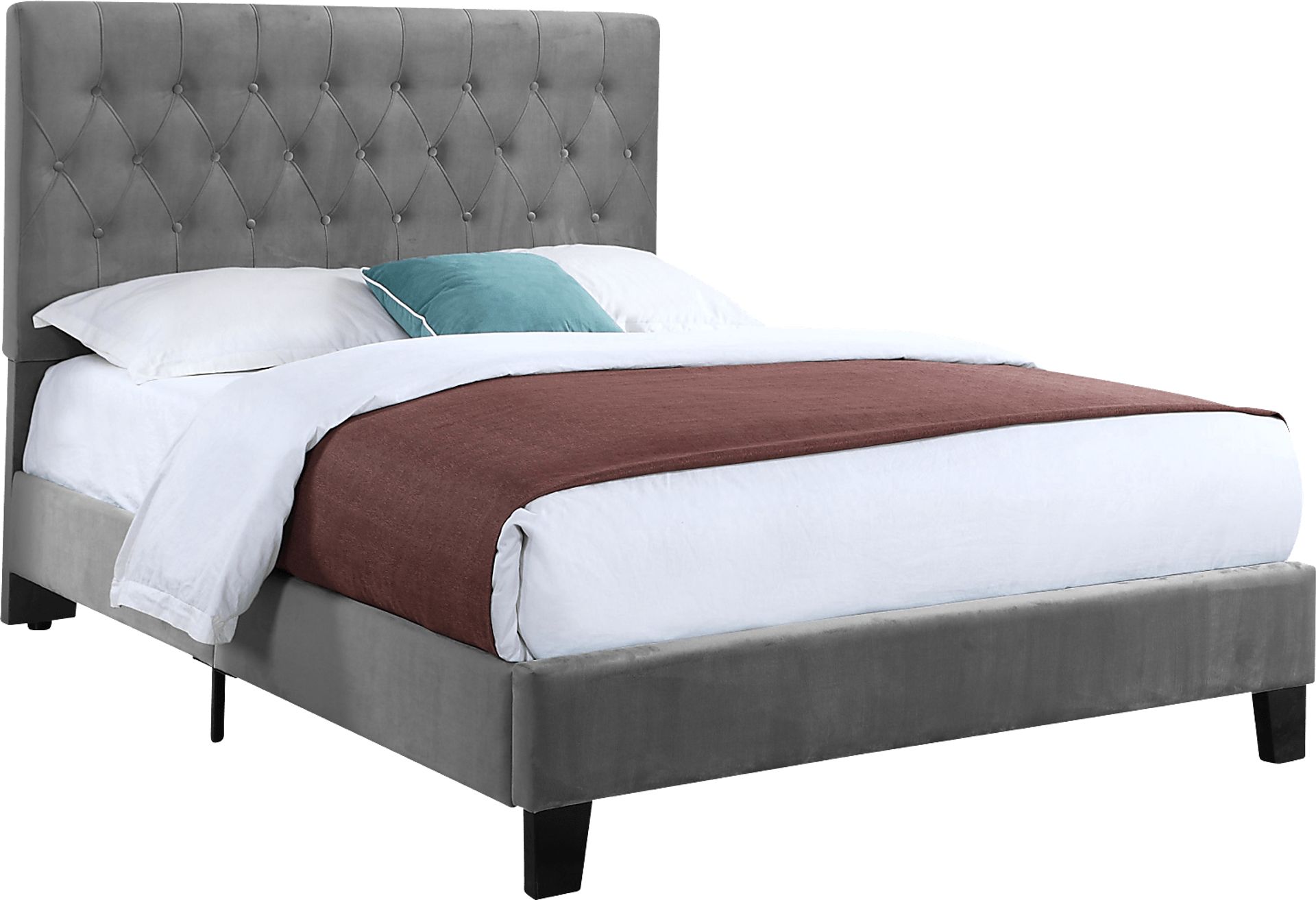 Ambiwood Dark Gray Queen Bed - Image 1