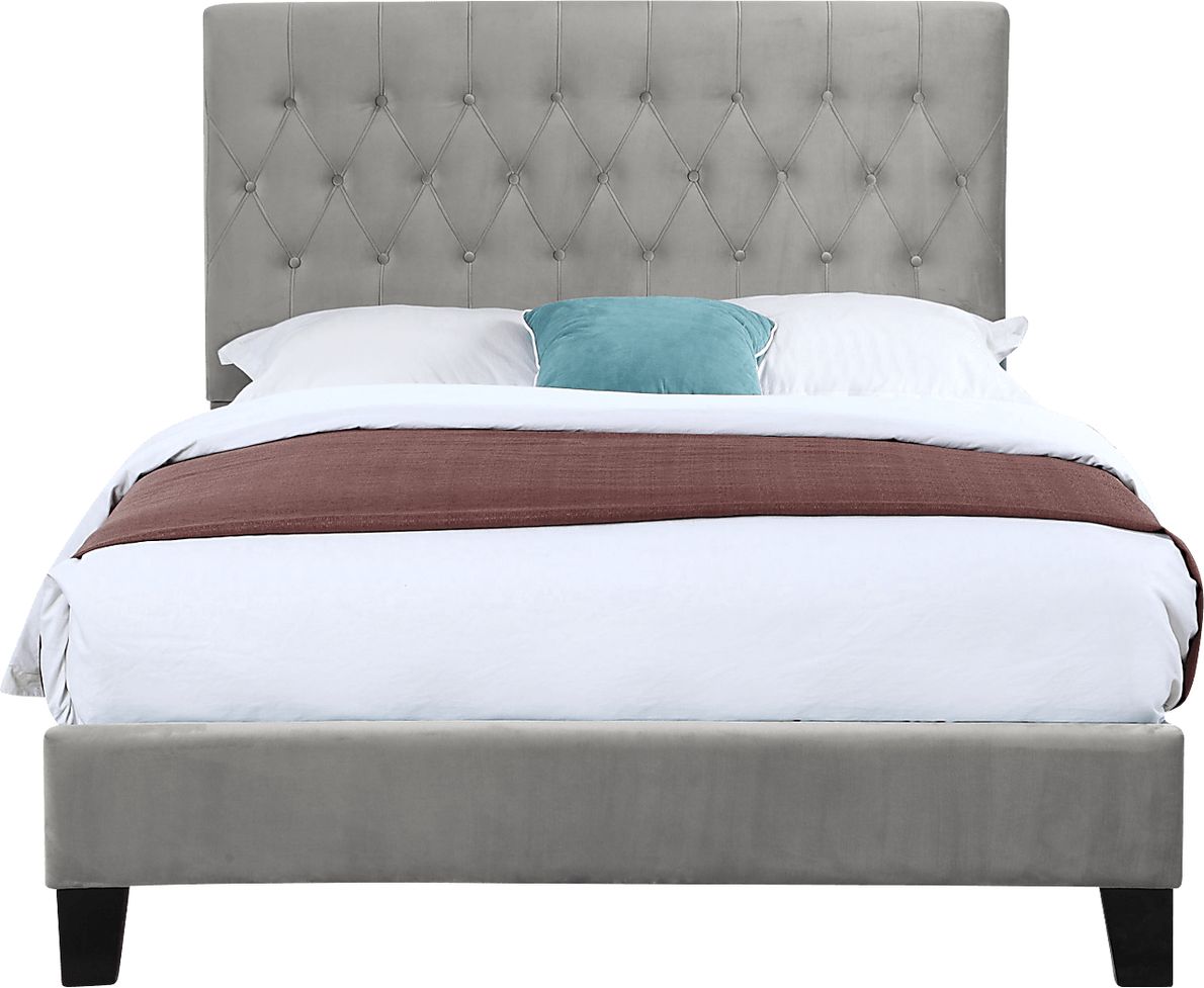Ambiwood Light Gray Full Bed