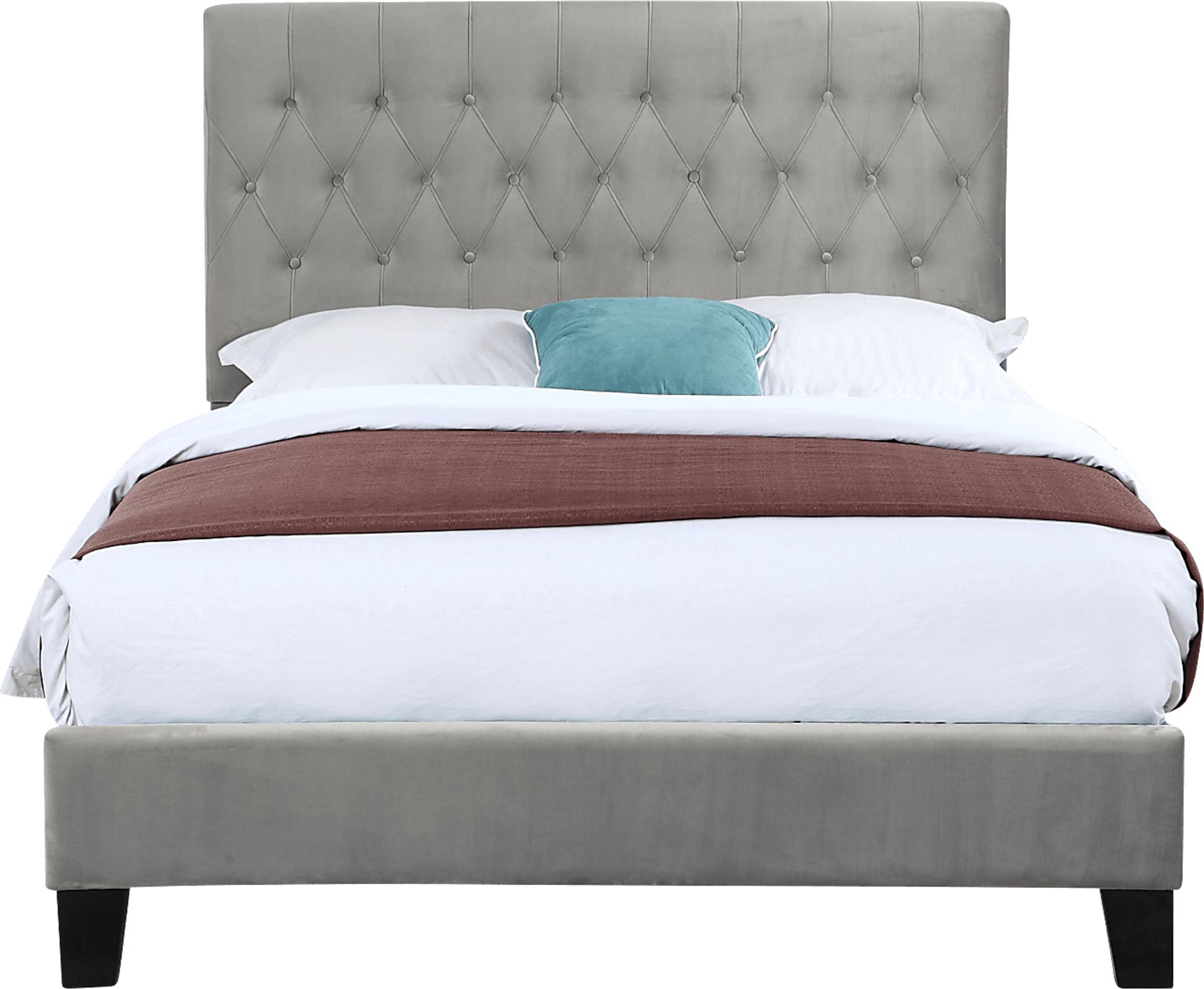 Ambiwood Light Gray Full Bed - Image 2