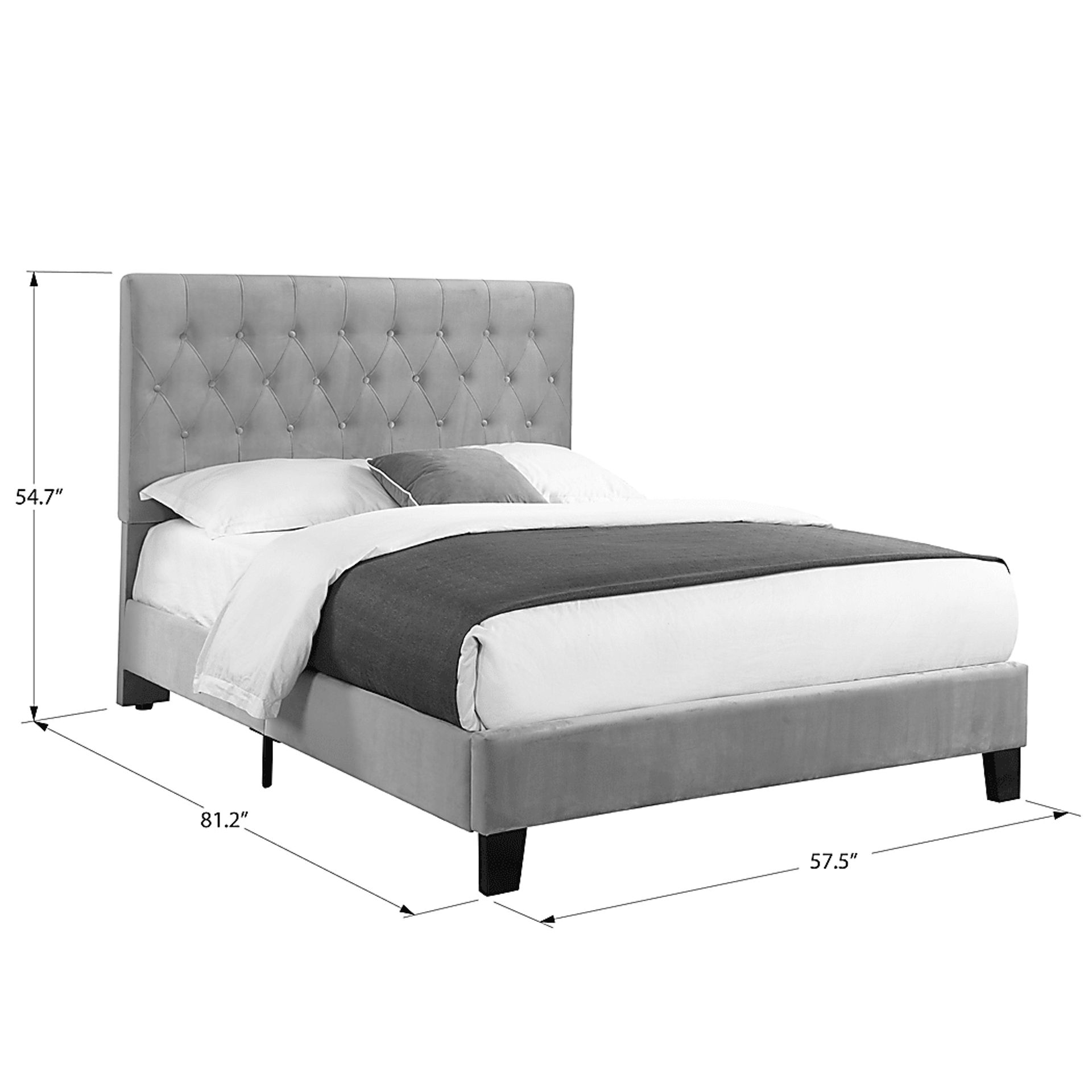 Ambiwood Light Gray Full Bed - Image 6