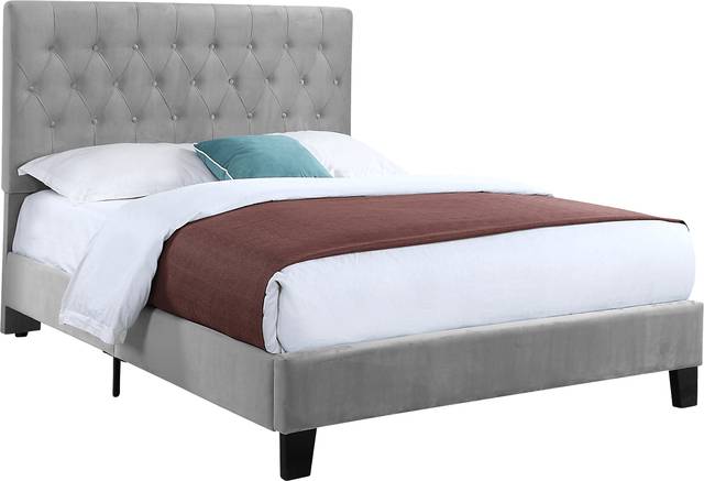 Ambiwood Light Gray Full Bed - Thumbnail - Image 1