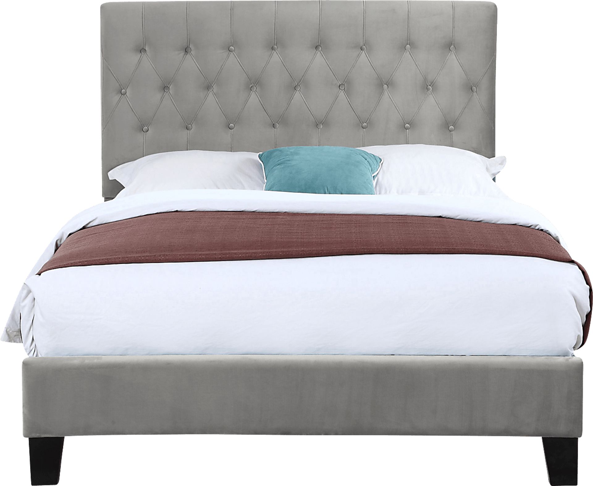 Ambiwood Light Gray Queen Bed - Image 2
