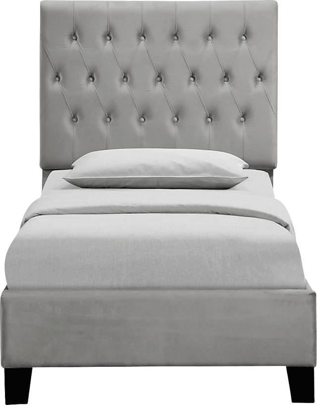 Ambiwood Light Gray Twin Bed - Thumbnail - Image 2