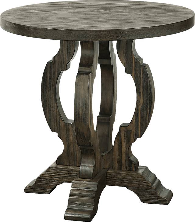 Amblecote Brown Accent Table - Thumbnail - Image 2