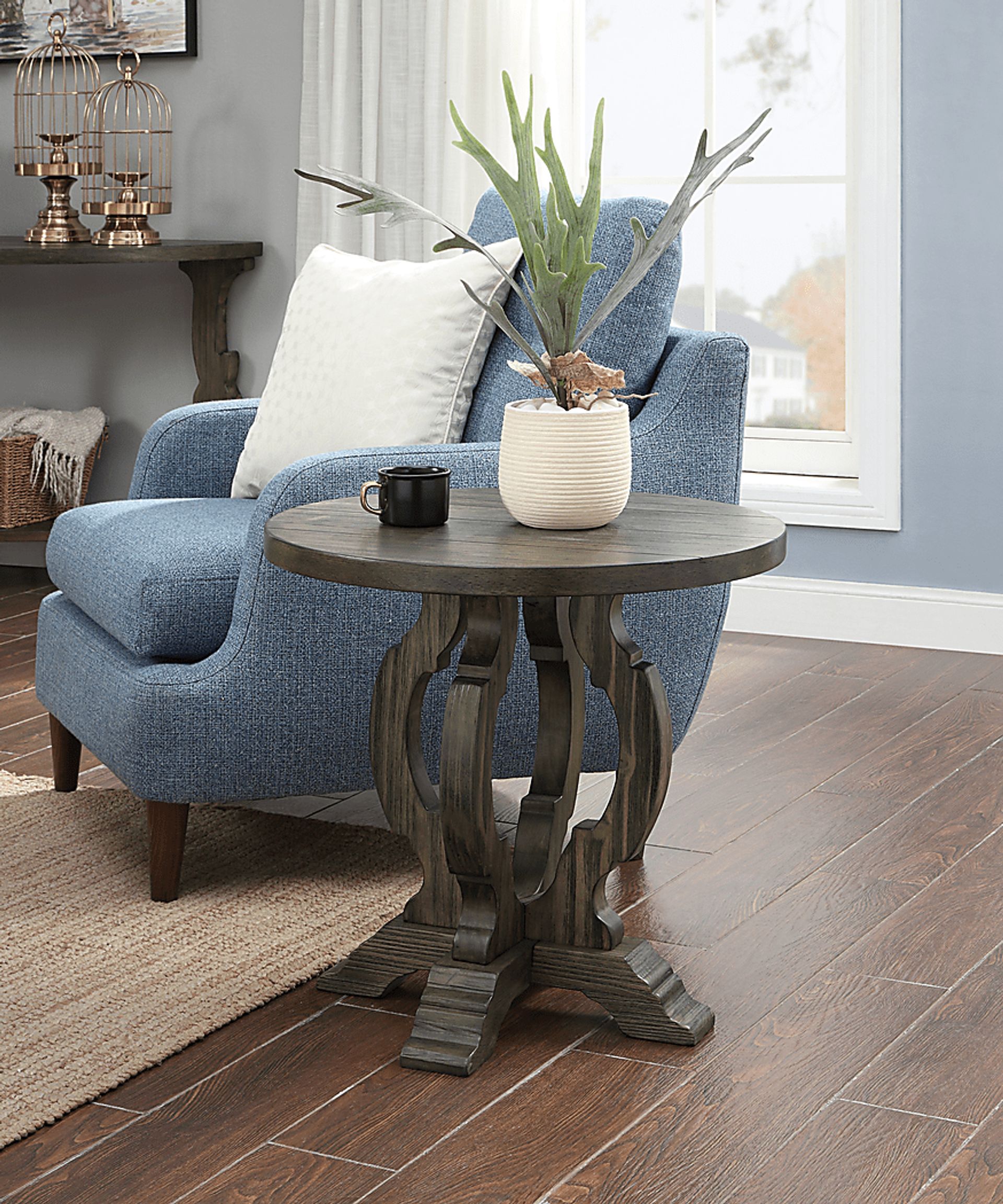 Amblecote Brown Accent Table - Image 3