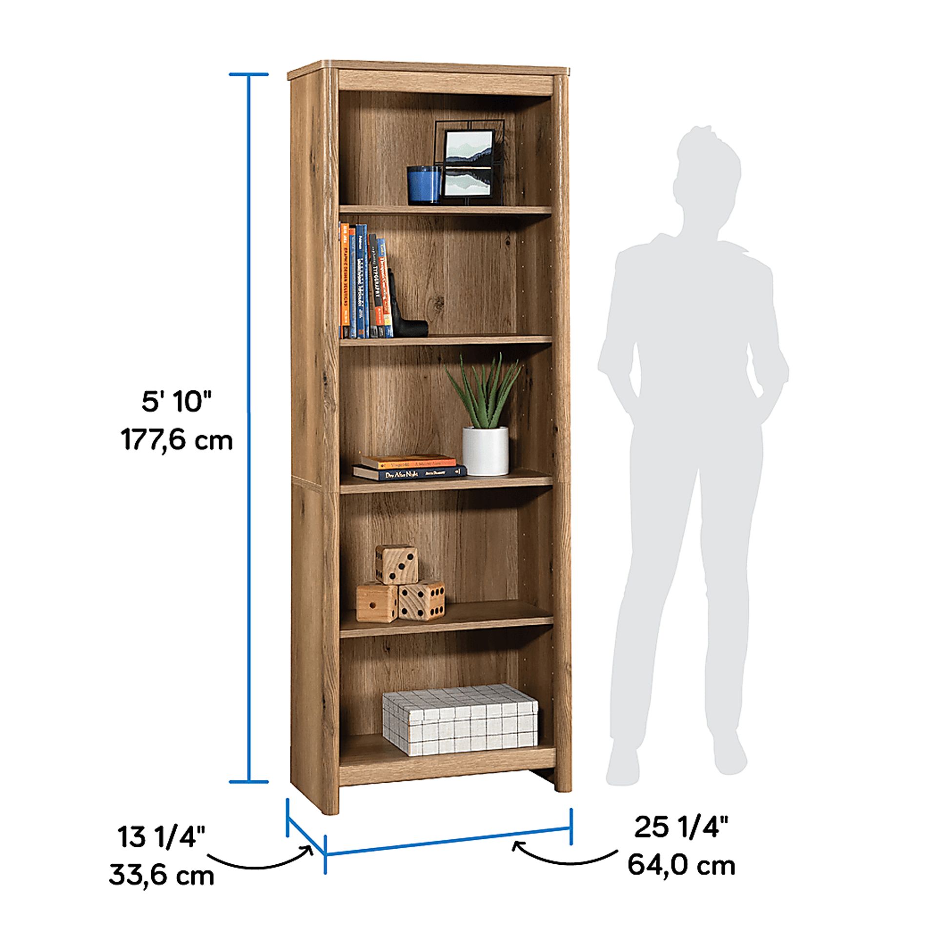 Amblery Brown Bookcase - Image 3