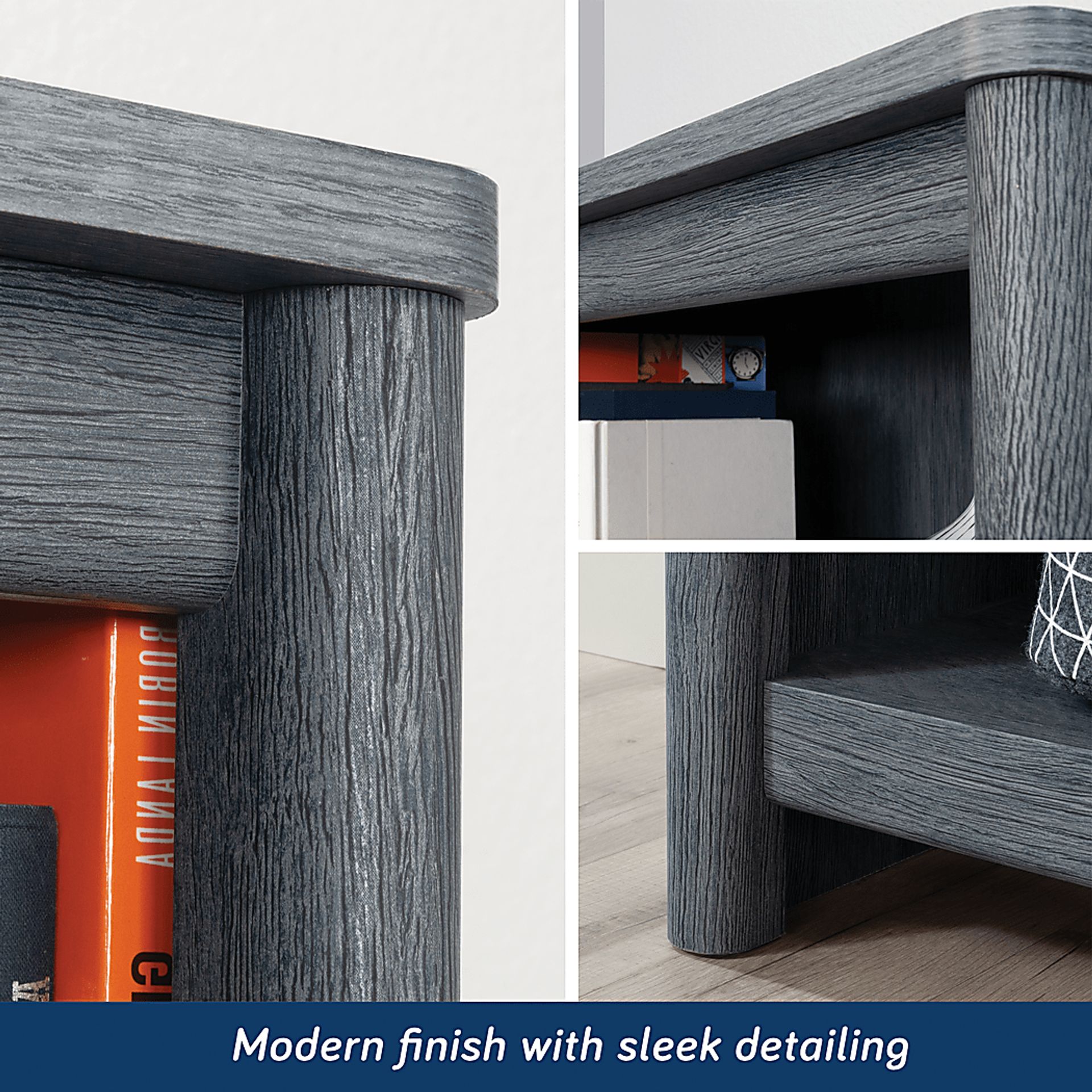 Amblery Navy Bookcase - Image 4