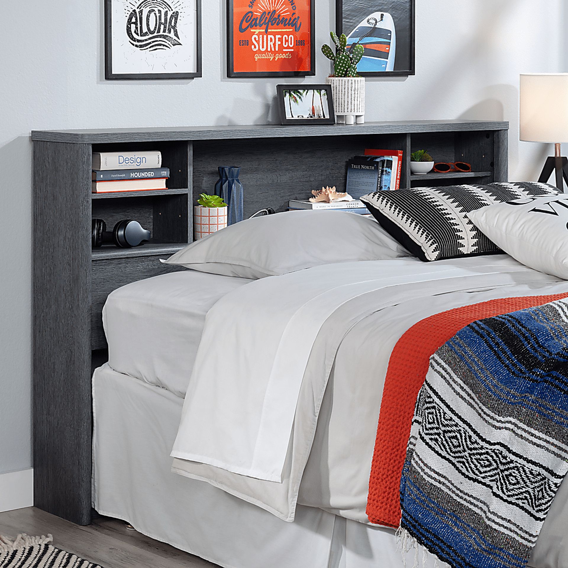 Amblery Navy Full/Queen Headboard - Image 2